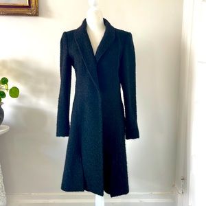 Reiss mohair/wool black lady coat